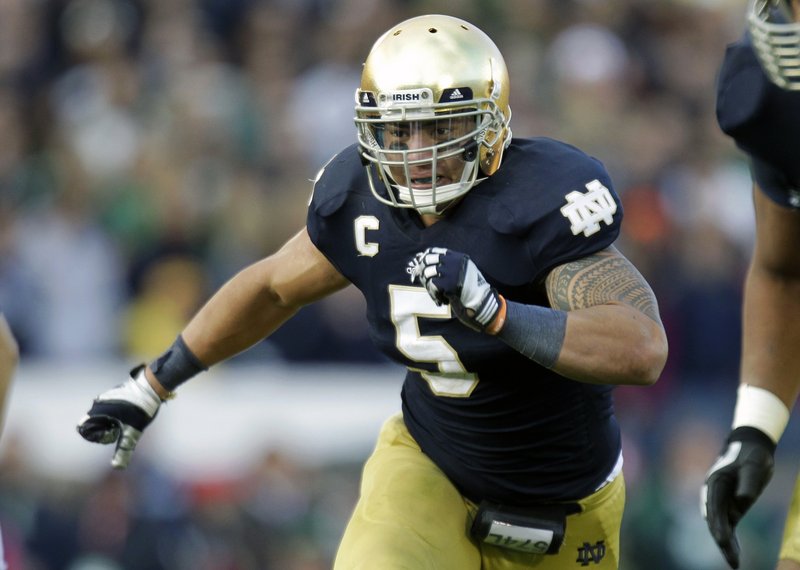 Heisman Trophy finalist Manti Te’o is the leader of a Notre Dame defense that ranks first in the nation in points allowed – just over 10 per game.