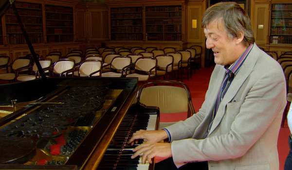 Stephen Fry in "Wagner and Me," showing at the Portland Museum of Art.