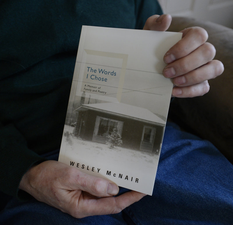 Wesley McNair with his new memoir.