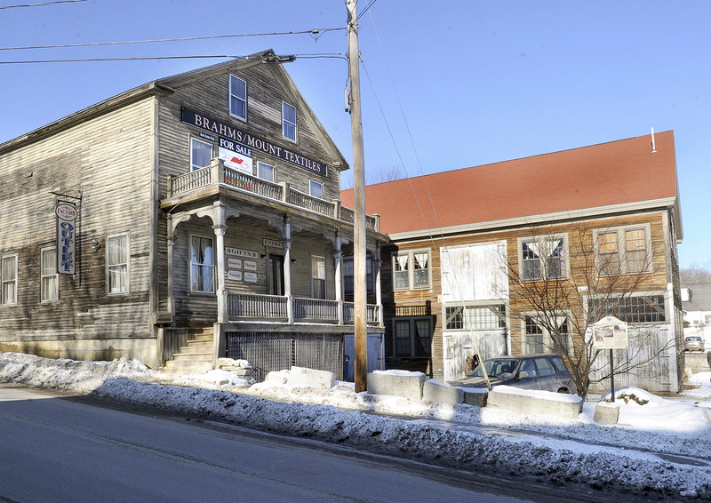 The Brahms Mount factory in Hallowell is housed in a former granite works building.