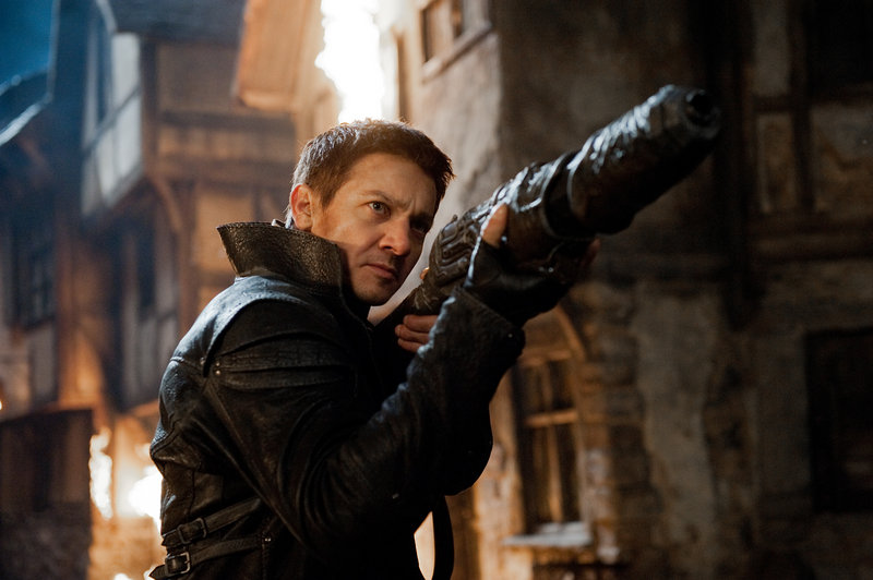 Jeremy Renner stars in “Hansel & Gretel: Witch Hunters,” a violent take on the old fairytale.