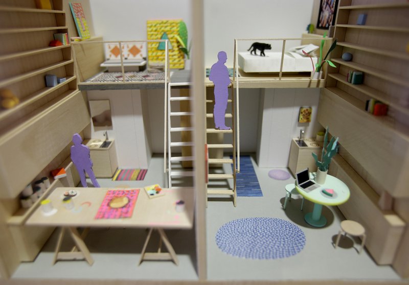 Models of micro-apartments are displayed at the Museum of the City of New York. The Big Apple’s population is projected to grow by about 600,000 people by 2030, and tiny apartments could help accommodate them.