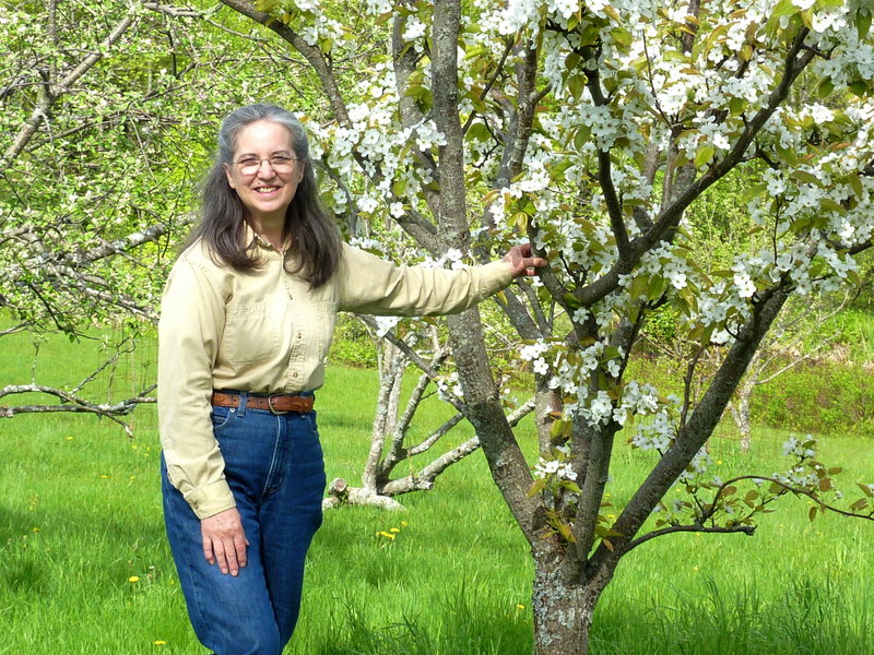 Food preservation expert Ana Antaki poses in her orchard at Weeping Duck Farm in Montville. Antaki will deliver the talk “Preserving the Harvest with Dehydration” at 7 p.m. Thursday at Camden Public Library.