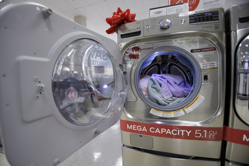 U.S. demand for long-lasting manufactured goods such as clothes dryers rose in December, led by aircraft orders.