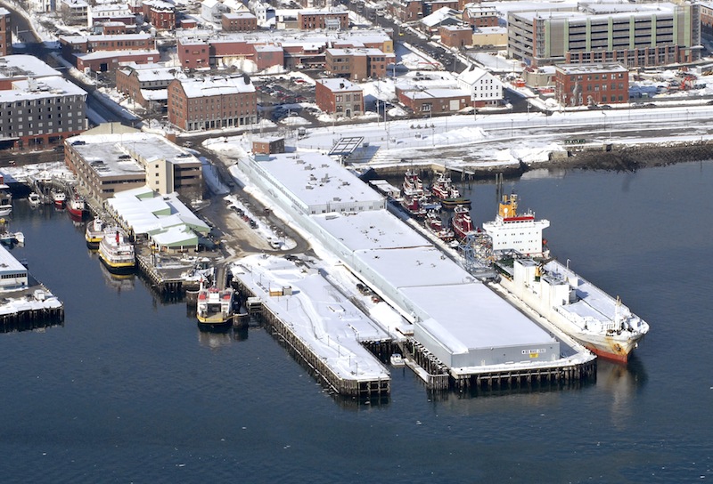 In this 2009 file photo, an aerial shot of the Maine State Pier along the Portland waterfront.