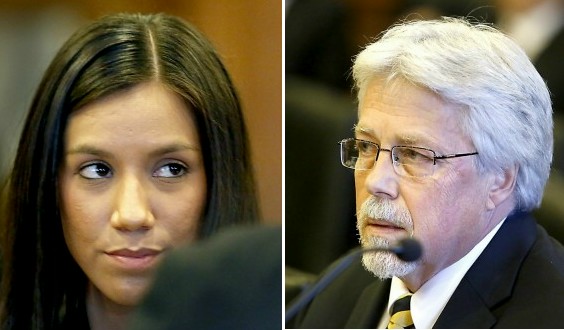 Testimony began Thursday, Feb. 21, 2013 in the trial of Mark Strong Sr., right, who is accused of running a prostitution ring with Zumba instructor Alexis Wright. A Toppings Pizza employee and Wright's landlord testified against Strong on Thursday.