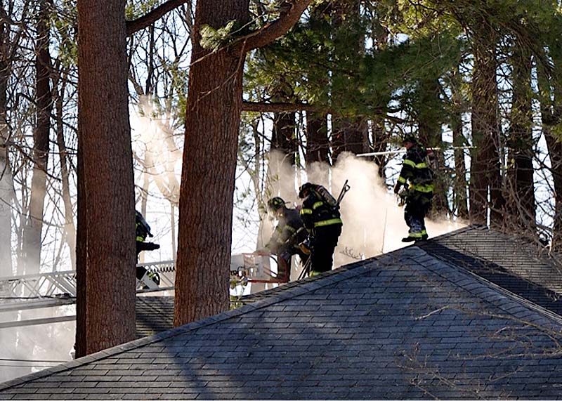 Firefighters from Portland put out a blaze in North Deering on Sunday afternoon. A woman in her 50s was badly burned and taken to the hospital, and died on Friday, Feb. 15, 2012, according to the State Fire Marshal's Office.