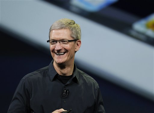 Apple CEO Tim Cook is calling a shareholder lawsuit against the company a "silly sideshow" on Tuesday, even as he said he is open to looking at the shareholders' proposals for sharing more cash with investors.