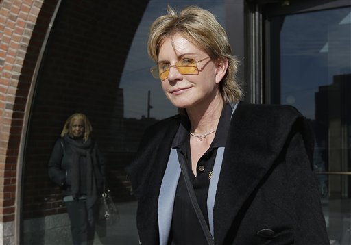 Author Patricia Cornwell leaves federal court in Boston on Feb. 7, 2013. A federal jury awarded Cornwell nearly $51 million Tuesday in her lawsuit against her former financial management company.