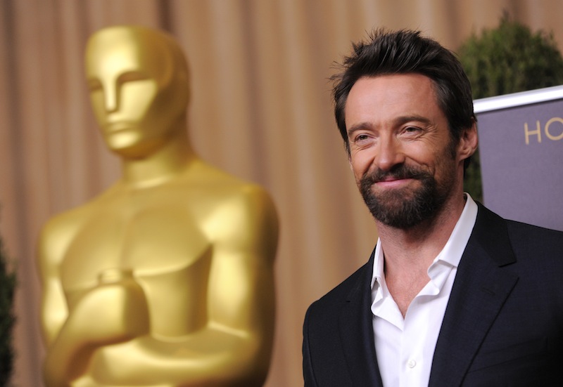 Hugh Jackman, nominated for best actor in a leading role for "Les Miserables," arrives at the 85th Academy Awards Nominees Luncheon at the Beverly Hilton Hotel on Monday, Feb. 4, 2013, in Beverly Hills, Calif. (Photo by Chris Pizzello/Invision/AP)