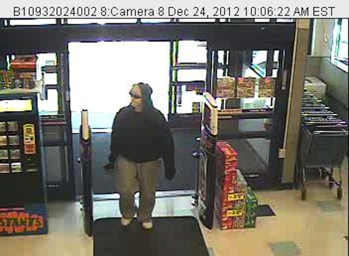 Video image of the suspect in the Christmas Eve Rite Aid robbery in Yarmouth.