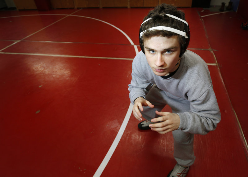 Colin Sevigney of Wells took time away from wrestling to take part in track and football, and it may have helped him avoid suffering burnout from wrestling.