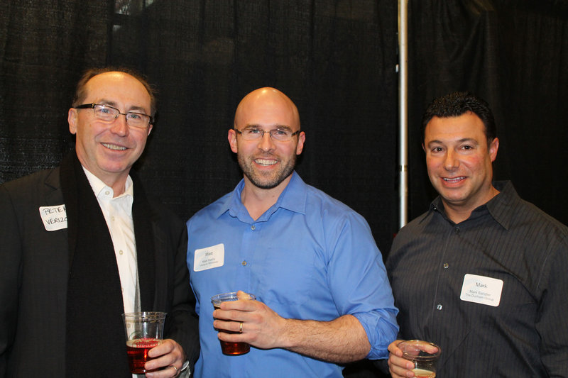 Peter Hyszczak and Matt Harris of Verizon Wireless, with Mark Sandler of The Dunham Group.