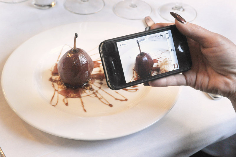 “You eat it, it’s gone. So how do you remember it? Well, take a picture,” said local restaurateur David Turin. This dish is red wine-poached pear, sweet ricotta, with a sweet balsamic redux at his David’s Opus Ten.