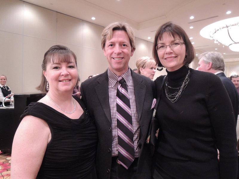 Debora Roy of Maine Ballroom Dance; and John Hatcher and Melissa Nickerson-Pratt of Keller Williams Realty. Roy and Hatcher served as two of the judges for the event.