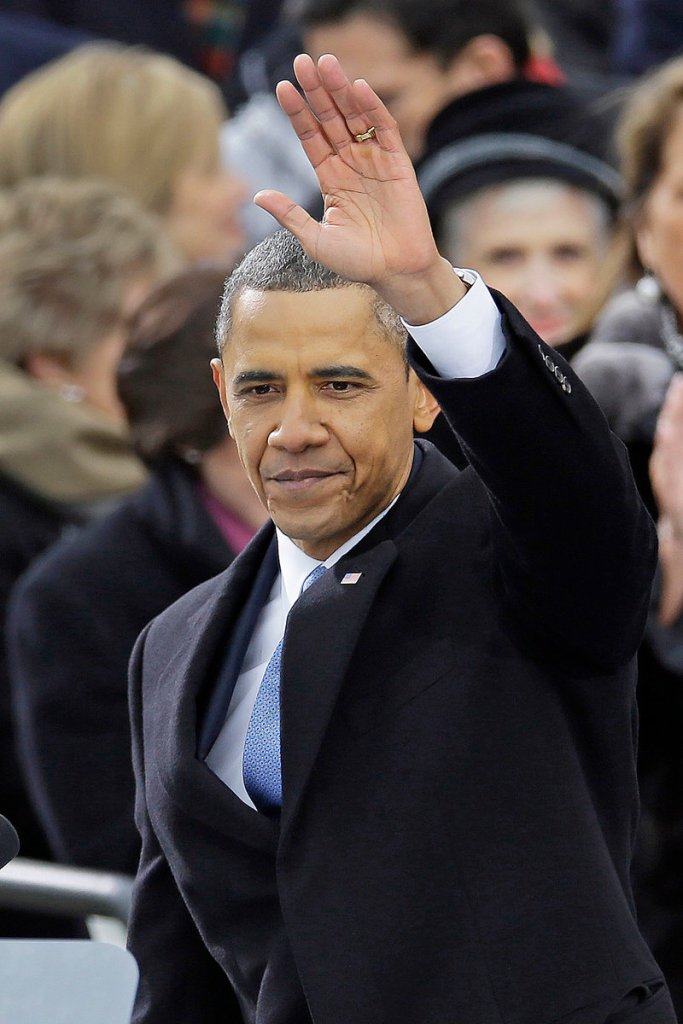 President Obama waves after delivering his Inaugural address Jan. 21. The writer of an editorial that was critical of the president should channel his energy into challenging the nation’s banking system instead, a reader says.