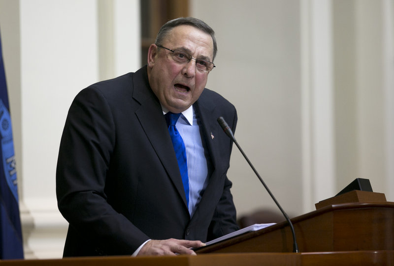 Gov. Paul LePage attempts to mix humor and introspection with calls for action in his State of the State address Tuesday, but confrontation remains part of his agenda.