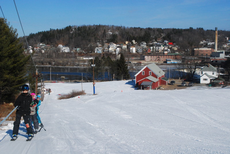 With the defunct mills along the Androscoggin River a reminder that this is an unpretentious place, Spruce Mountain has long kept afloat on a shoestring budget and a simply priceless robust army of volunteers committed to community skiing.