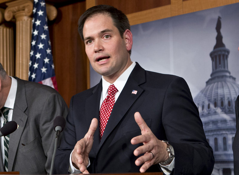 Sen. Marco Rubio, R-Fla., questions whether “man-made activity” is contributing most to global warming.