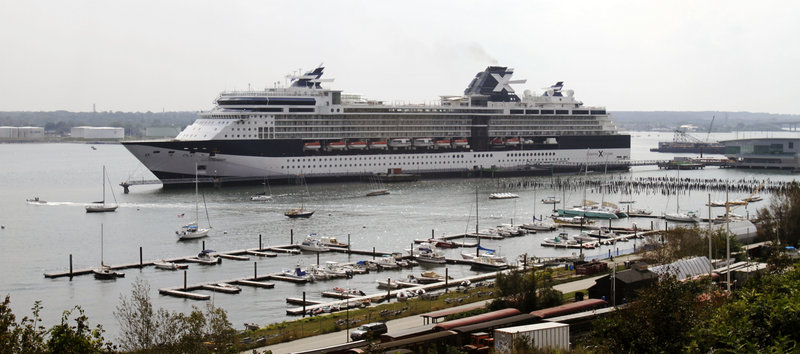 The Celebrity Summit cruise ship uses Pier II, sometimes referred to as the “megaberth,” while tied up in Portland on Sept. 14, 2011.