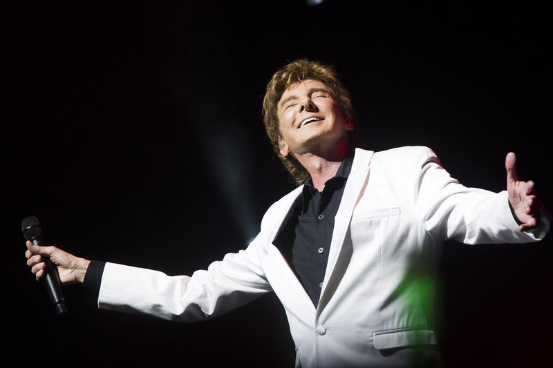 Barry Manilow performs at his show “Manilow on Broadway” on Jan. 29 in New York. “I’m still hungry. I’ve still got a million ideas. I’m still strong and ready to create,” the 69-year-old, who has sold 80 million albums, said in a recent interview.