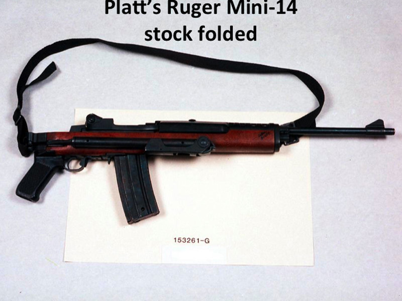 New models of this Ruger Mini-14 that have folding stocks and pistol grips would be banned under proposed federal gun control legislation. But a similar model without a folding stock would be exempted. Both models can take detachable magazines that hold dozens of rounds of ammunition.