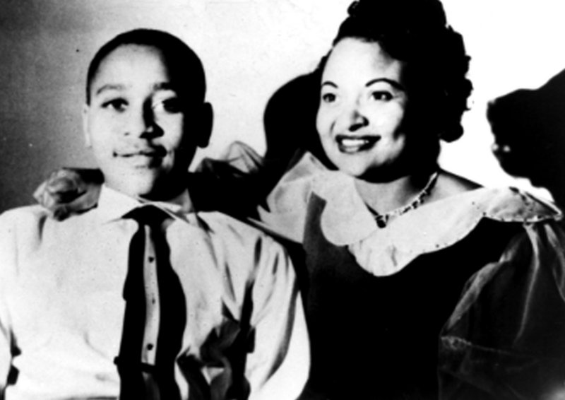 Mamie Till Mobley and her son Emmett Till are shown in an undated photo. Till, a 14-year-old from Chicago, was tortured and killed in 1955 after reportedly whistling at a white woman during a visit to Mississippi.