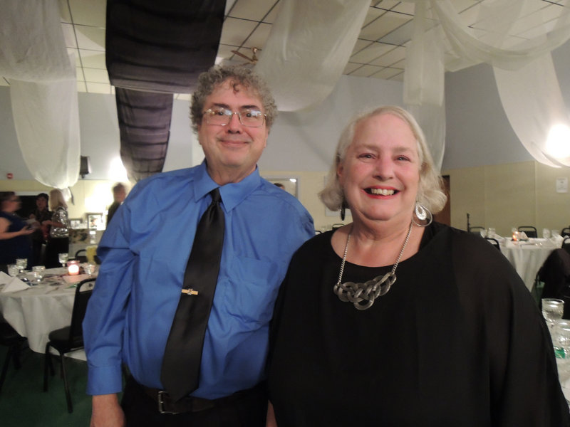 Roland Caya of Biddeford and Sharon Littlefield of Lyman, co-workers at Community Partners, which helps adults with developmental disabilities live as independently as possible.