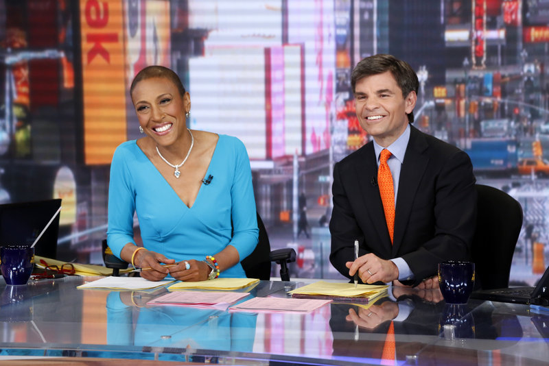 Robin Roberts and George Stephanopoulos on "Good Morning America."