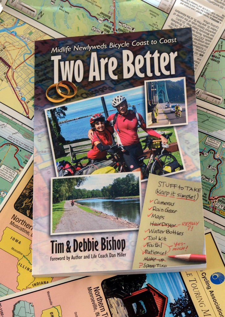 Tim and Debbie Bishop wrote “Two Are Better” about their 3,529-mile trek and their new marriage.