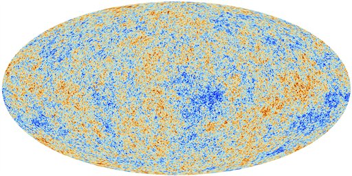 This image released by the European Space Agency shows the most detailed map ever created of the cosmic microwave background acquired by ESA's Planck space telescope. George Esfthathiou, an astrophysicist who announced the Planck satellite mapping, says the findings also offer new specificity of the universe's composition.