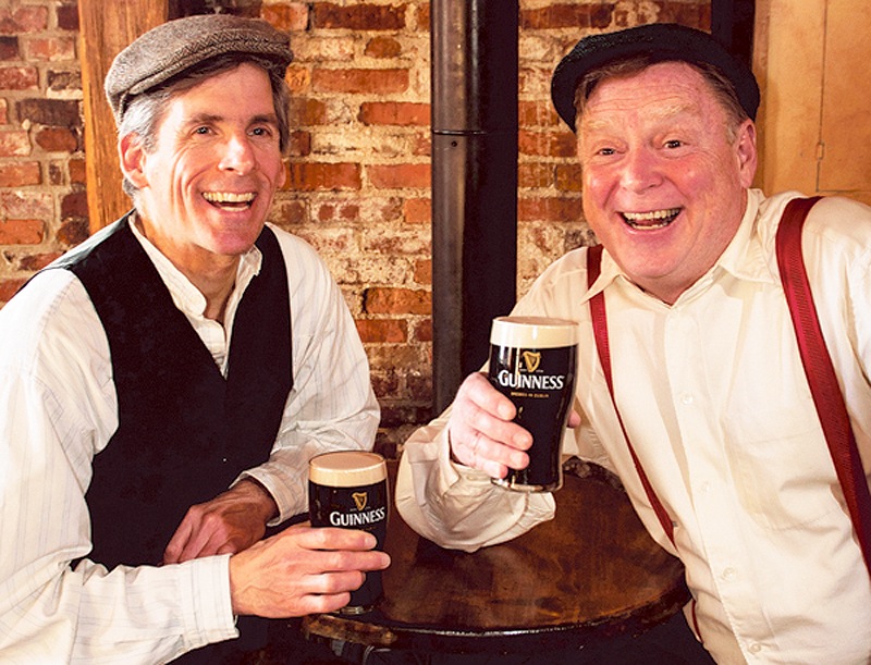 Paul Haley and Tony Reilly star in “A Couple of Blaguards,” the comedy by Irish literary stars Frank and Malachy McCourt.