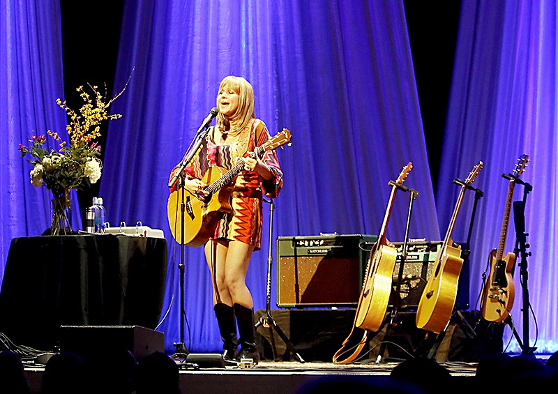 Jewel performs a solo show at Merrill Auditorium in Portland Sunday night. Singer-songwriter Holly Williams, granddaughter of country legend Hank Williams Sr. and daughter of Hank Williams Jr., opened the show.