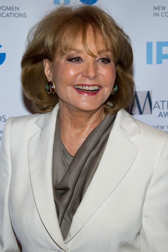 In this April 23, 2012 file photo, Barbara Walters arrives to the Matrix Awards in New York. Walters plans to retire next year, ending a television career that began more than a half century ago and made her a trailblazer in news and daytime TV. Someone who works closely with Walters says the plan is for her to retire in May 2014 after a series of special programs saluting her career. The person was not authorized to discuss the matter publicly and spoke to The Associated Press on Thursday, March 28, 2013 on condition of anonymity. (AP Photo/Charles Sykes)