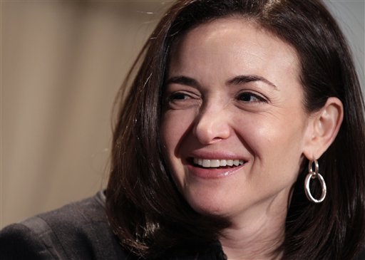 Sheryl Sandberg, Facebook's chief operating officer, writes in a new book about the need for women to be more professionally aggressive.
