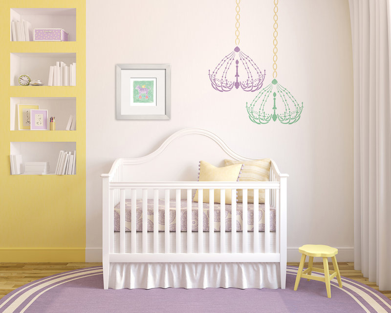 Stenciling is a hot decorating trend once more, in every room, including the nursery.