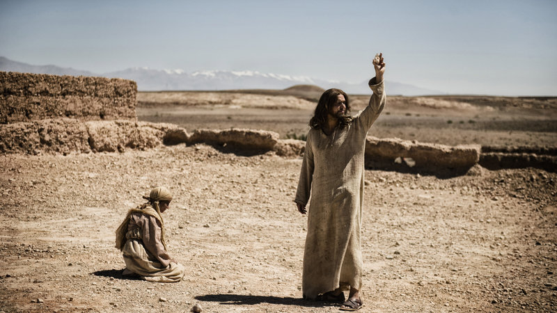 Diogo Morgado portrays Jesus in a scene from “The Bible,” which premieres Sunday on the History channel.