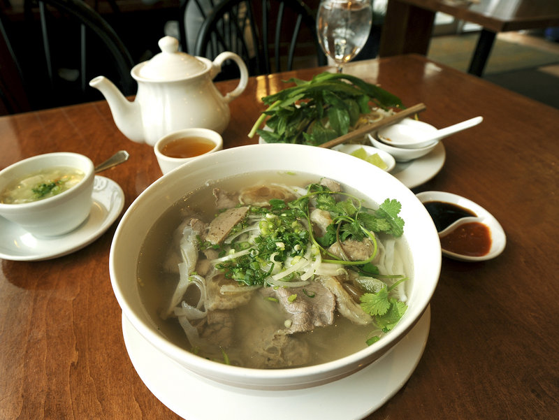 Jeff Buerhaus, chef/owner of Walter’s in Portland, credits the pho from Saigon in Portland with healing his flu-ravaged staff. “Delicious, and got us back on our feet.”