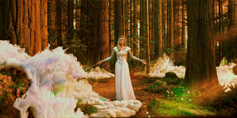 Michelle Williams as Glinda, the Good Witch.