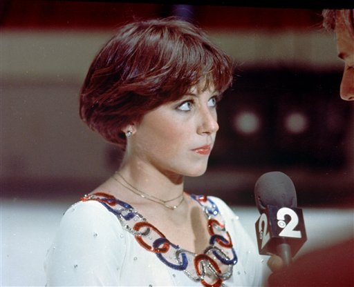 Dorothy Hamill back in the 1970s, with her then widely copied wedge.