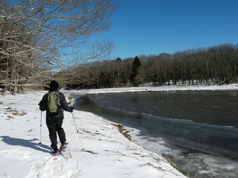This winter Mother Nature has been generous with snow and at times, sunshine – both of which make snowshoeing a delightful activity at Spirit Pond Preserve.