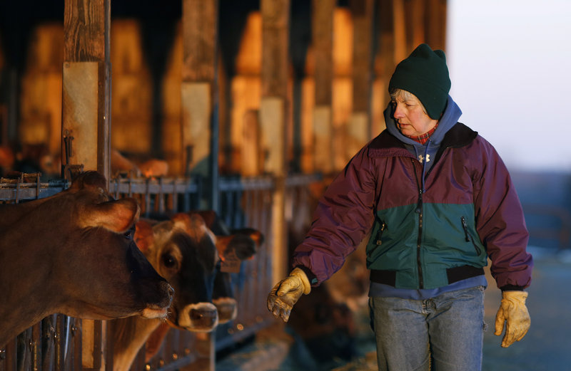 Libby Bleakney, a fifth generation dairy farmer who runs Highland Farms in Cornish with her family, says keeping the operation going is more than preserving a legacy – it's in her blood.