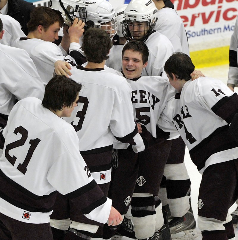 There were plenty of smiles to go around after Greely made it back-to-back Class B state championships and three in five years, defeating Messalonskee in the final for the second straight season, 3-0.
