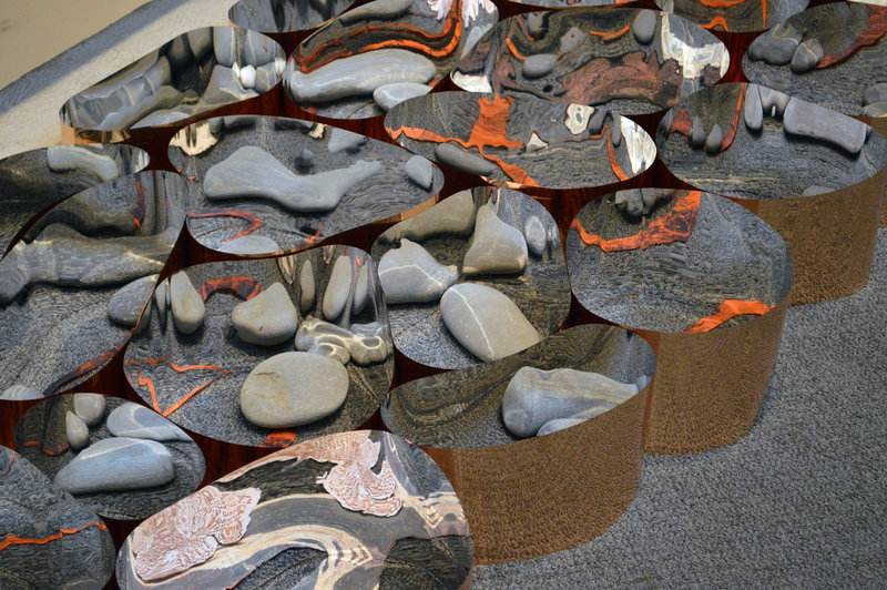 Detail of Kate Cheney Chappell’s “Go Inside the Stone III”.