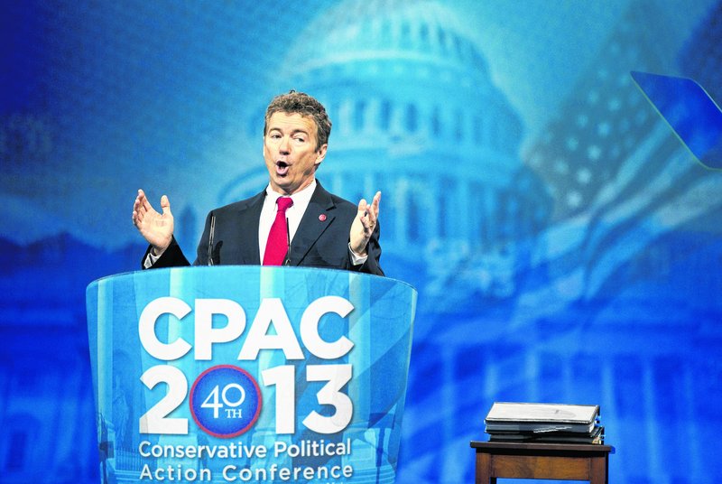 Sen. Rand Paul, R-Ky., speaks at the 40th annual Conservative Political Action Conference in National Harbor, Md., Thursday, where the sentiment was on image changing.