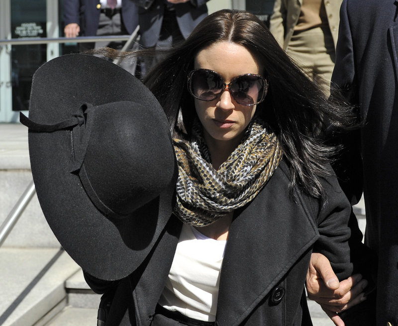 Casey Anthony leaves a recent bankruptcy hearing in Tampa, Fla.