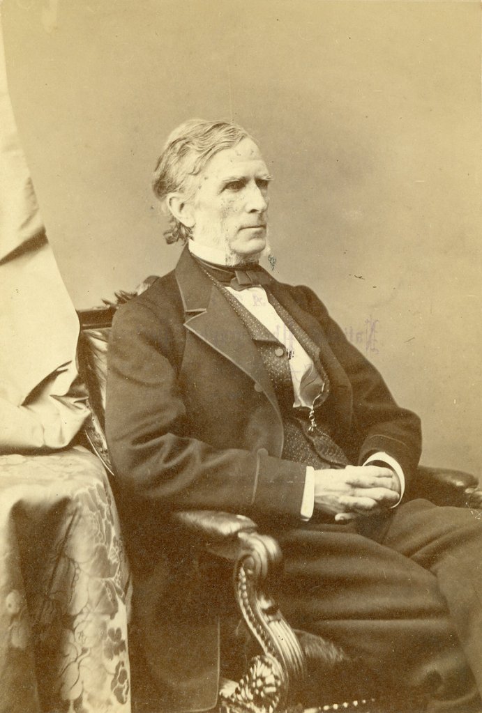 A photo of William Pitt Fessenden made during the 1860s by the famous Civil War photographer Matthew Brady.