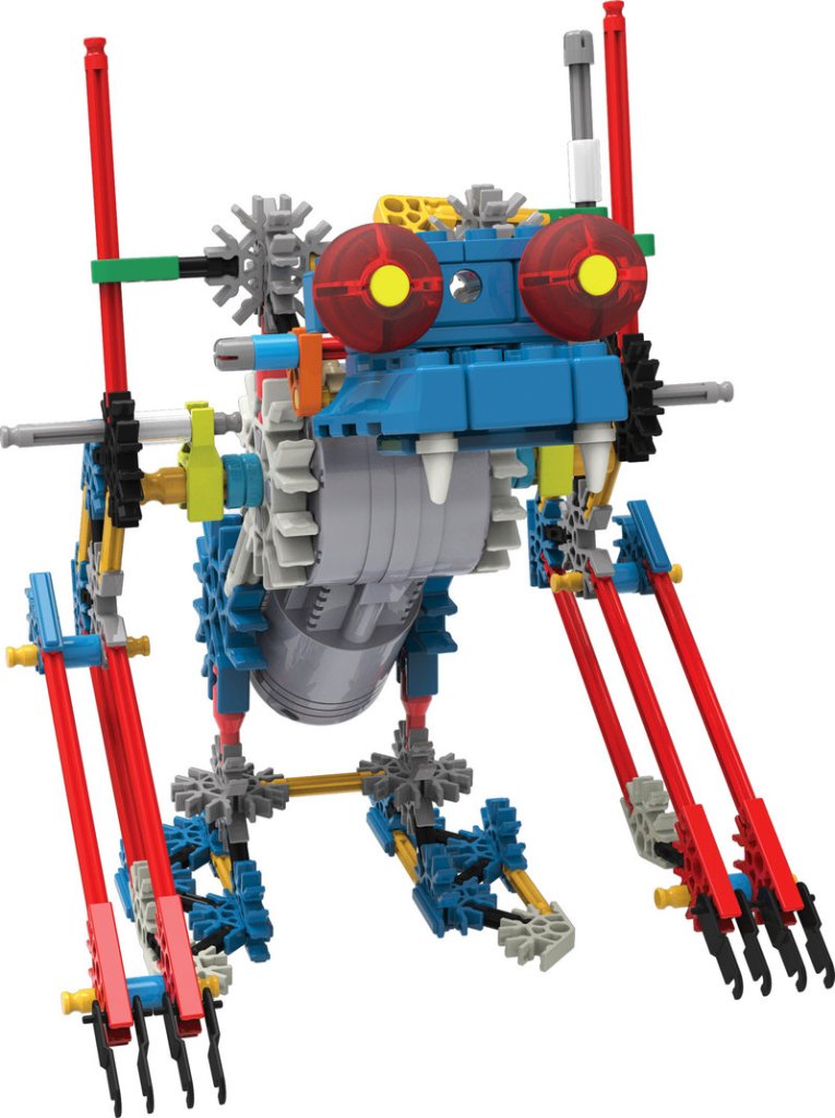 The K’NEX Robo Creature can be built individually then attached to make even more elaborate creatures.