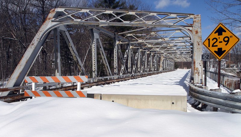 This bridge over the Contoocook River in Henniker, N.H., is among those closed because of disrepair.
