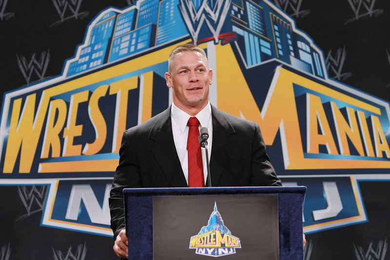 Going to a NASCAR race with WWE personality John Cena is among the charity auction items.
